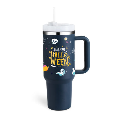 1200ml Thermal Mug with Handle and Straw - Keeps Drinks Cold for 24h | Gym and Travel