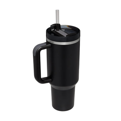 1200ml Thermal Mug with Handle and Straw - Keeps Drinks Cold for 24h | Gym and Travel